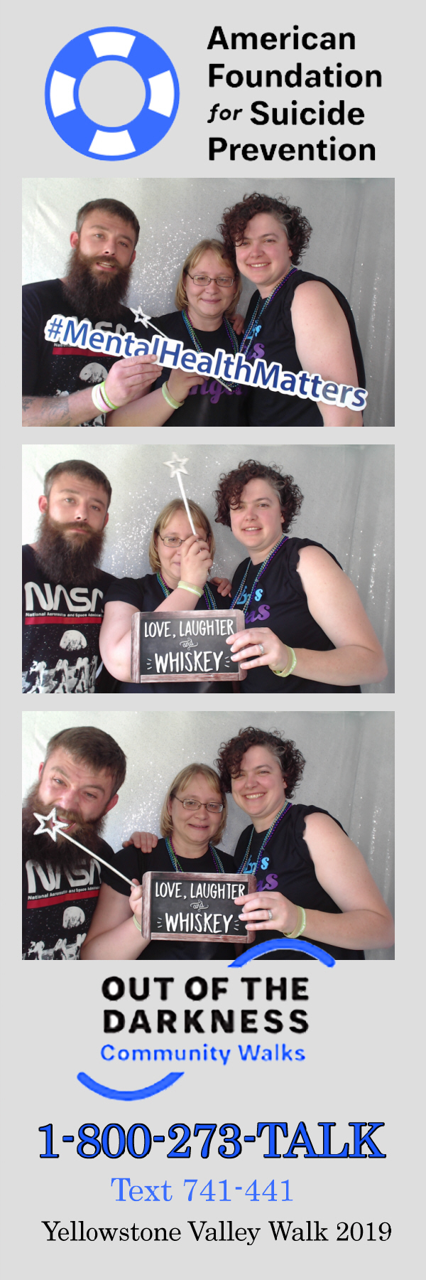Out of the Darkness Walk 2019 | View more photos from the event at gallery.photoboothbillings.com/u/PhotoBoothBillings/Out-of-the-Darkness-Walk-2019